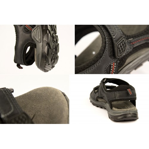 MOUNTAIN leather sandals with velcro closure Zerimar - 8