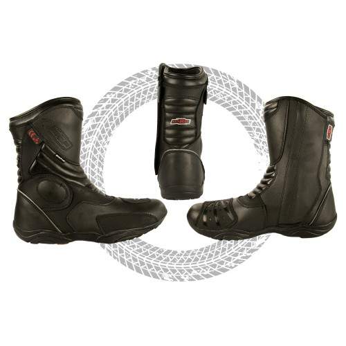 Motorcycle leather boots with protections model KRD Kenrod - 2