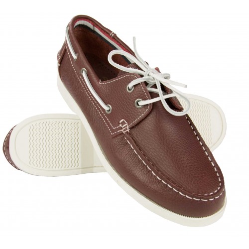 Light leather boat shoes...