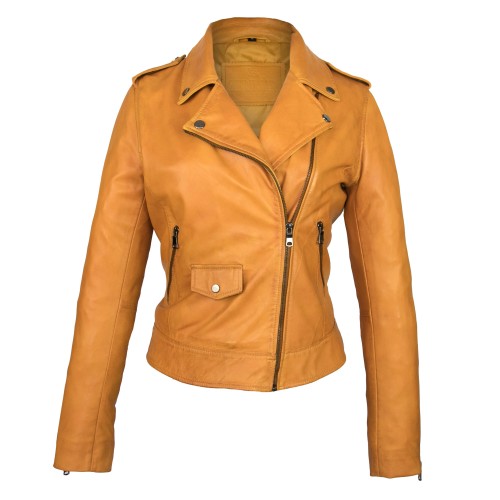 SUR model leather jacket with zip closure Zerimar - 3