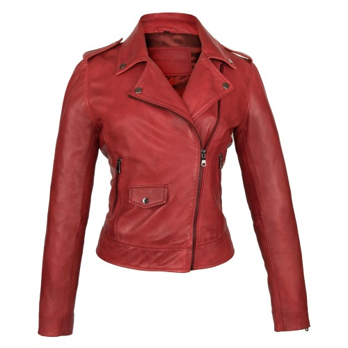 SUR model leather jacket with zip closure Zerimar - 2