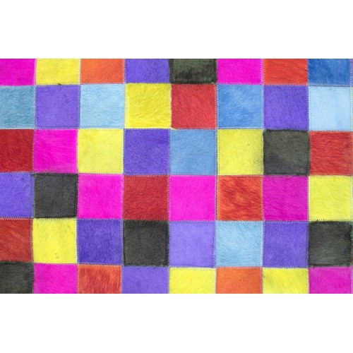 Cowhide Patchwork Rug COLD - Various sizes